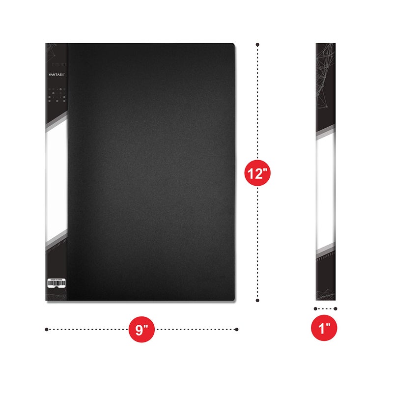 Vantasii Presentation Book 40 Clear Pockets Sleeves Protectors Art Portfolio Clear Book for Artwork  Report Sheet  Letter (8.5x11.5inch) - Image 3